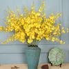 1PCS European Rural Yellow Artificial Dance Orchid Silk Flower Fake Decoration Flower