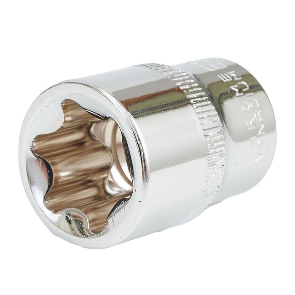 14pcs Female E Star Torx- Socket Set E4-E24 External Hex Socket Insert Nut Versatility Combination Sockets 1/2 3/8 1/4 Drive