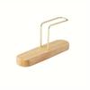 1Pcs Wooden Business Card Display Stand Wood Business Card Holder For Desk Postcard Holder Office Home Desktop Accessories