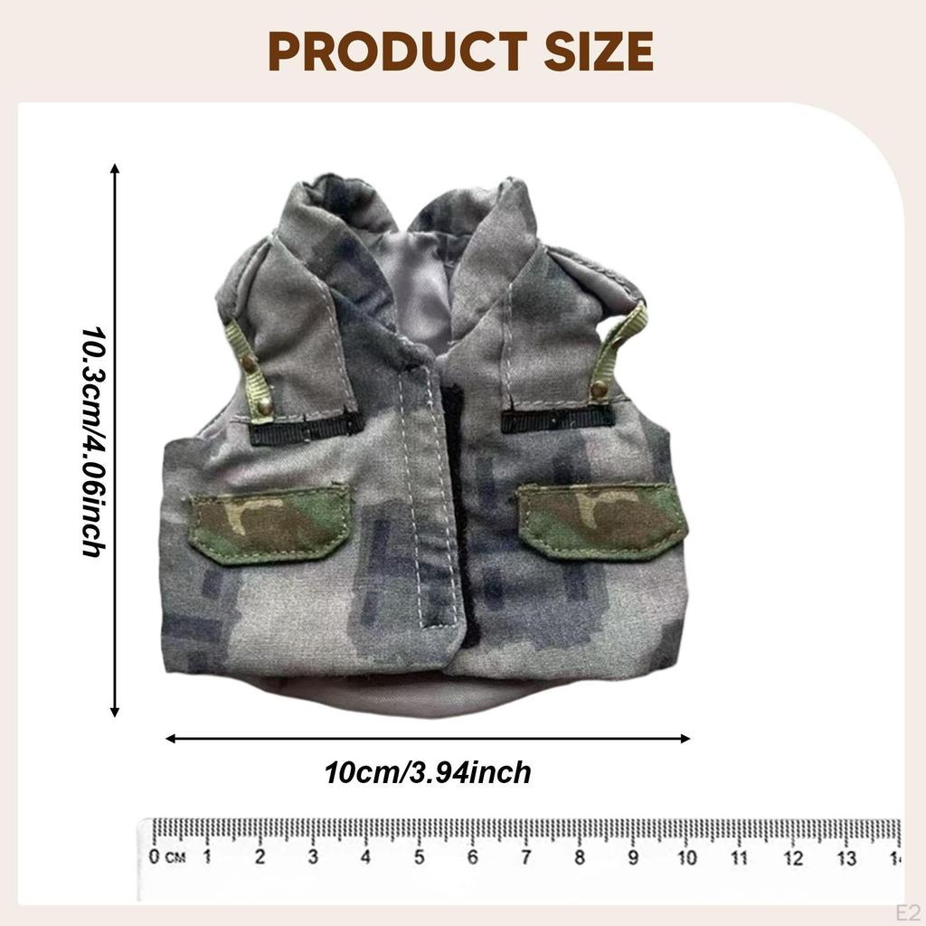 1/6 Scale Action Figure Clothes Doll Costume Accessories Vest Fashion Miniature Clothing Dress Up
