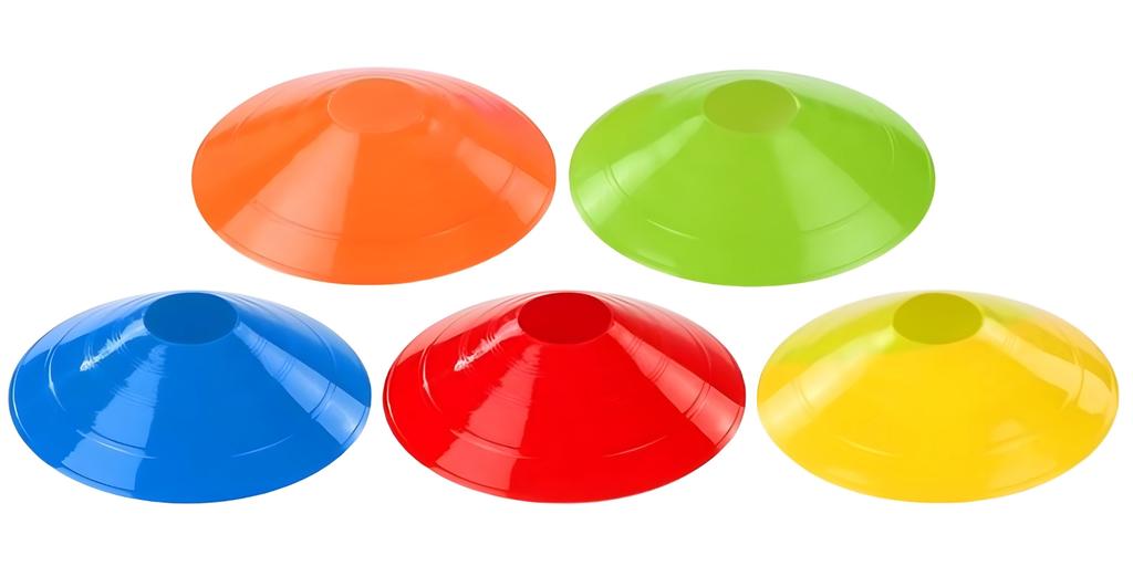 Set of 50 Flexible Mushroom Soccer Training Cones