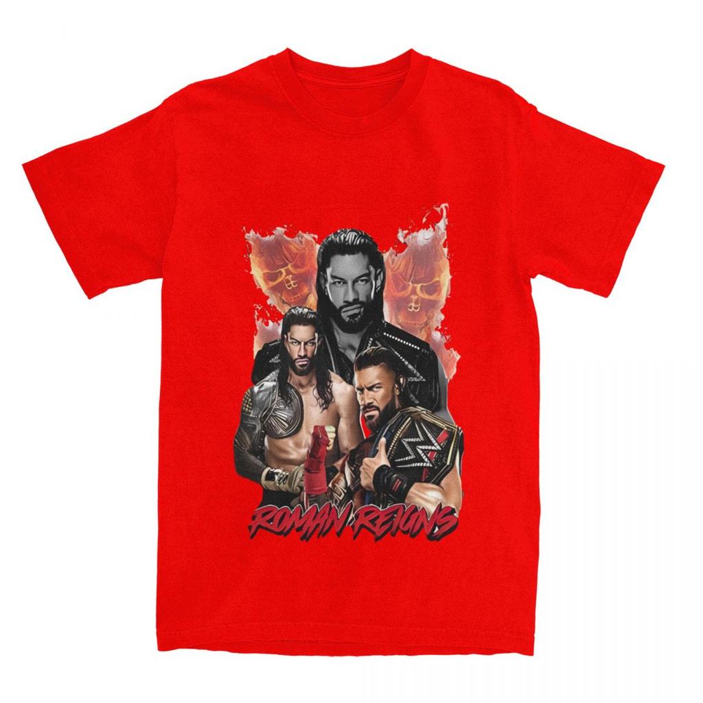 Wrestler Roman Reigns Wrestling Merch T-Shirt for Men Women Funny Pure Cotton Printed Clothes