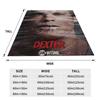 Coperta in Flanella Dexter Morgan Film Coperte Calde in Peluche Biancheria da Letto Morbida per Letto Soggiorno Casa Viaggio Divano