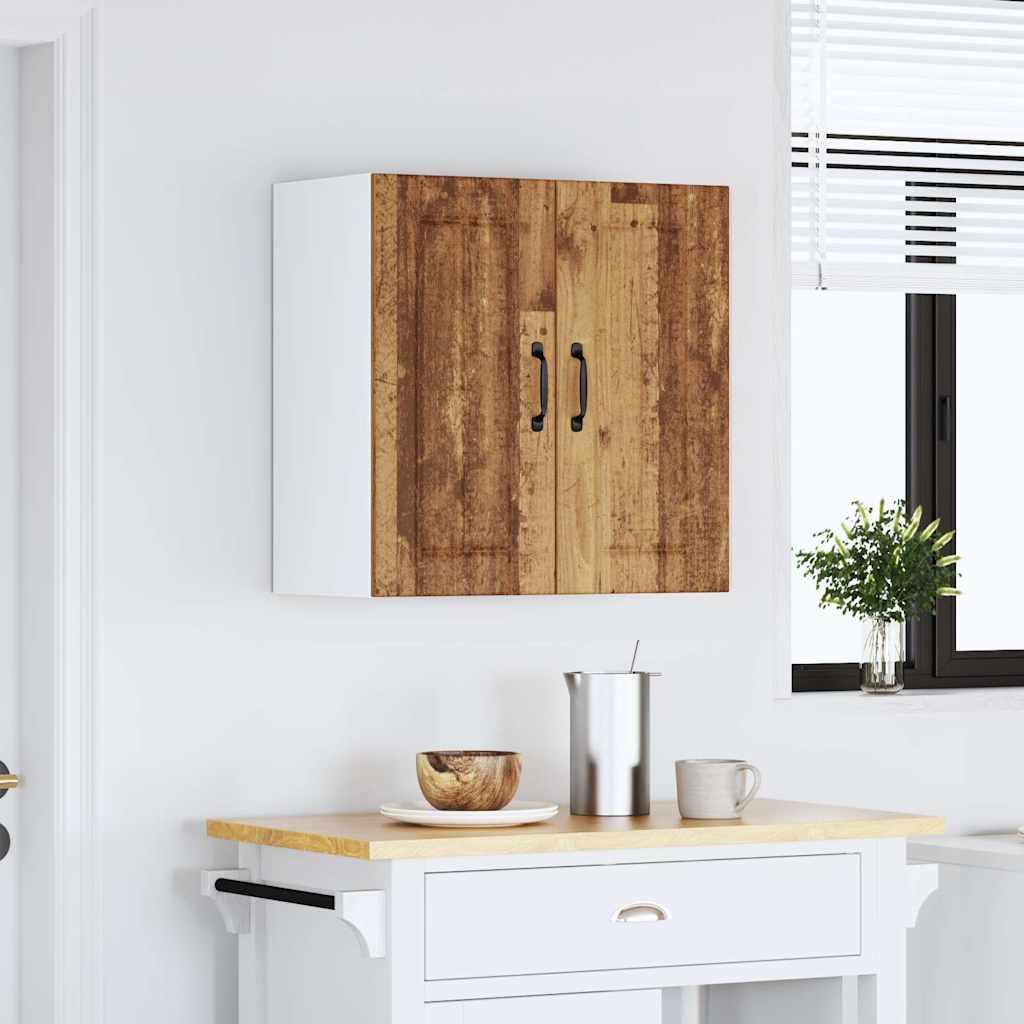 "Lucca" Kitchen Wall Cabinet Old Wood Glued Wood