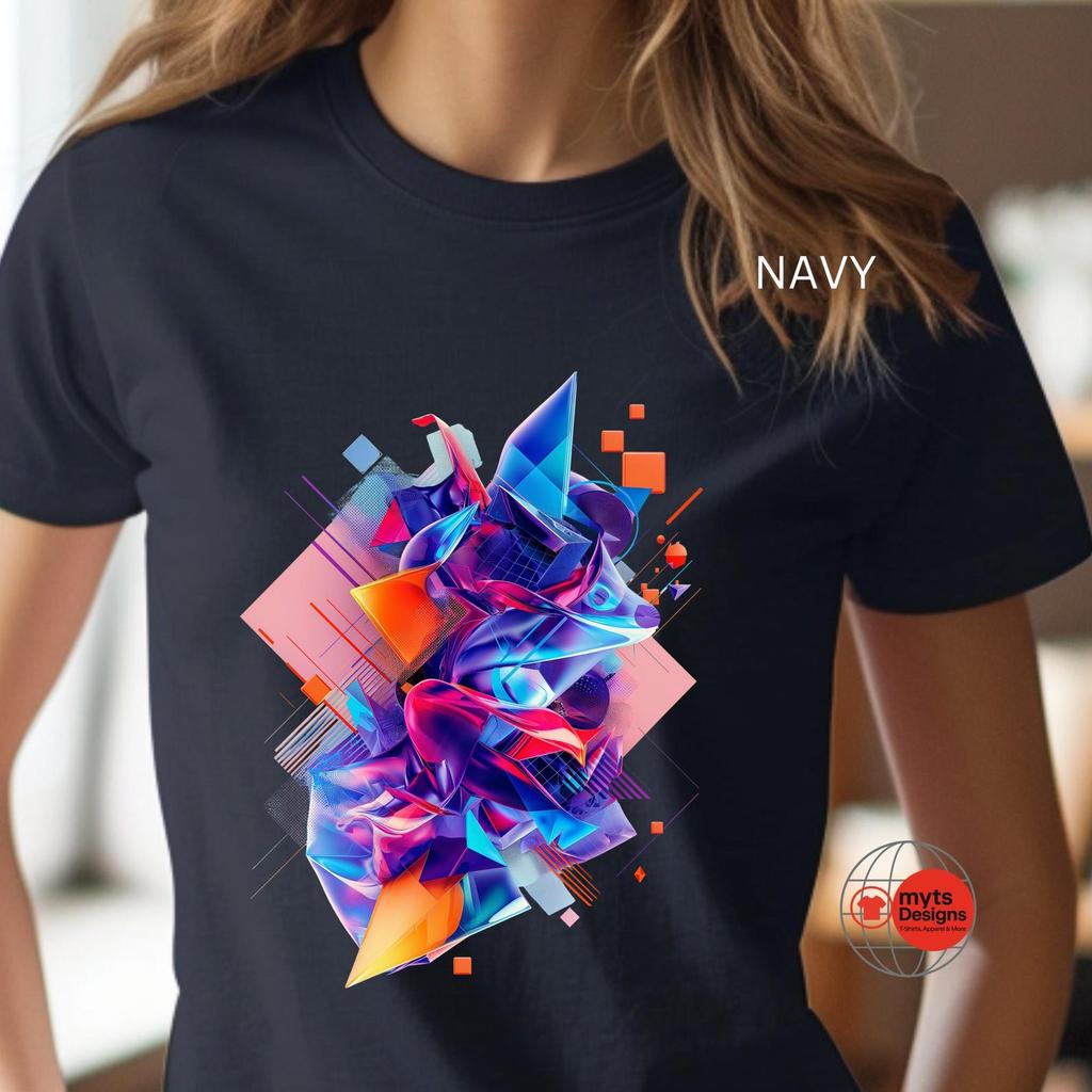ABSTRACT GEOMETRIC art t-shirt – Bold, Modern & Uniquely Eye-Catching