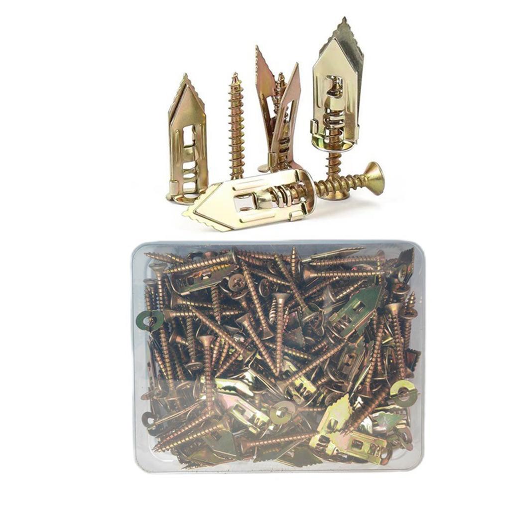 Self Drilling Anchors Screws, Plated Steel Self Drilling Anchors Self Drilling Drywall Anchors With Screws