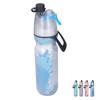 PE Misting Water Bottle Spray Mist Sports Water Bottle Reusable Cooling Drinking Bottle with Double