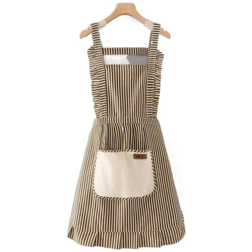 New Adjustable Apron Oilproof Sleeveless Kitchen Apron Can Wipe Hands with Pockets Cooking Apron Unisex