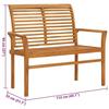 VidaXL Banc de Jardin avec Coussin Meuble d'Extérieur Banc de Patio Meuble de Jardin Banc de Terrasse Gris 112 cm Bois de 3062650