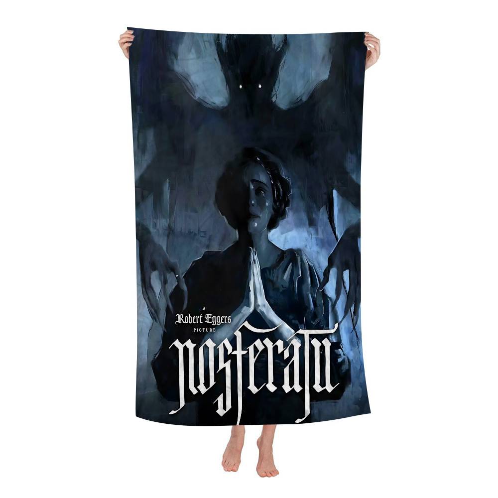 

Classic Horror Movie N-Nosferatu Bath Towel Microfiber Soft Water Absorbing Breathable For Girl Kids Decorative Beach Towel W30*H60(CM)