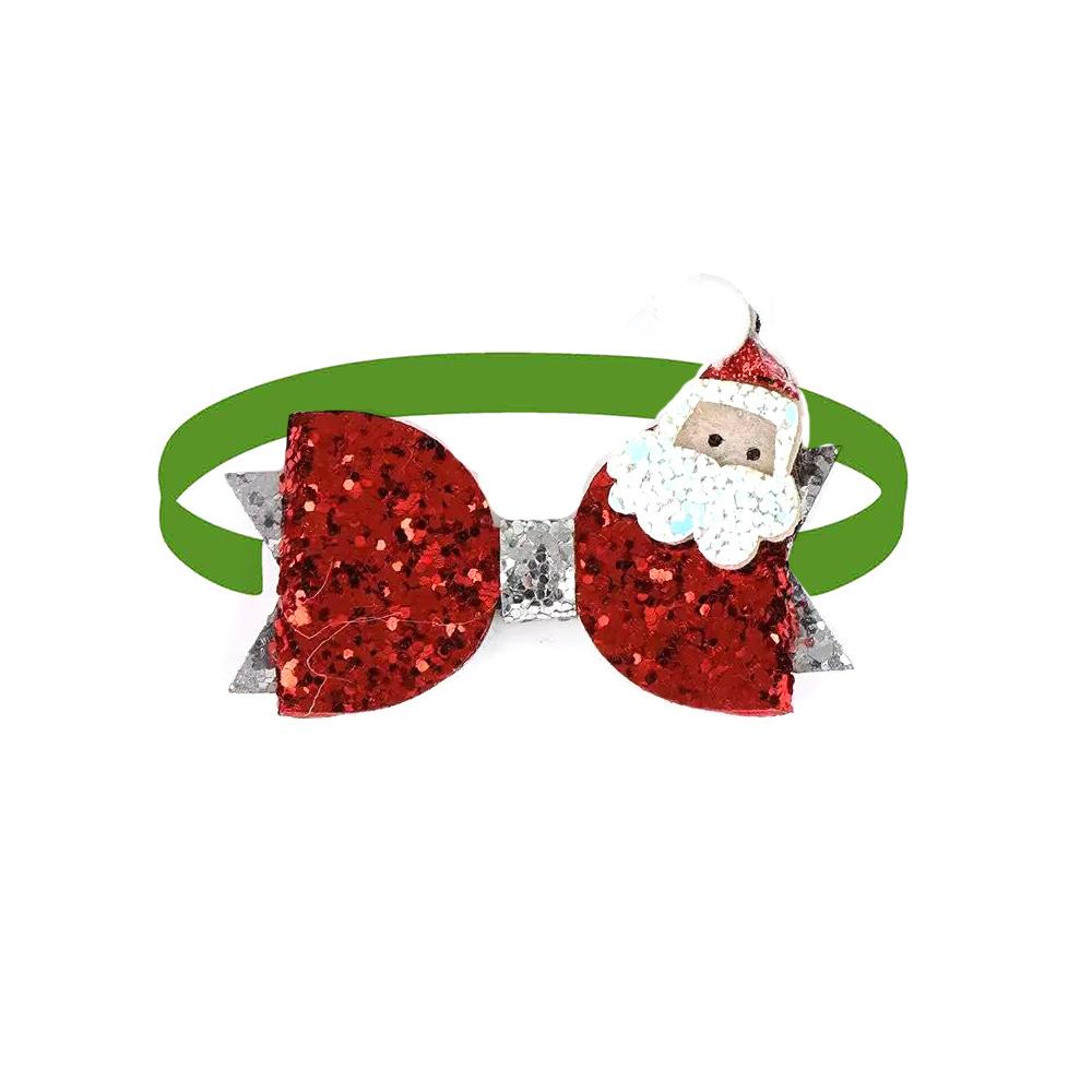 50/100pcs Christmas Pet Dog Bow Tie Adjustable Pet Collar Santa Claus Style Dog Necktie for Small Dog Grooming Pet Acessories