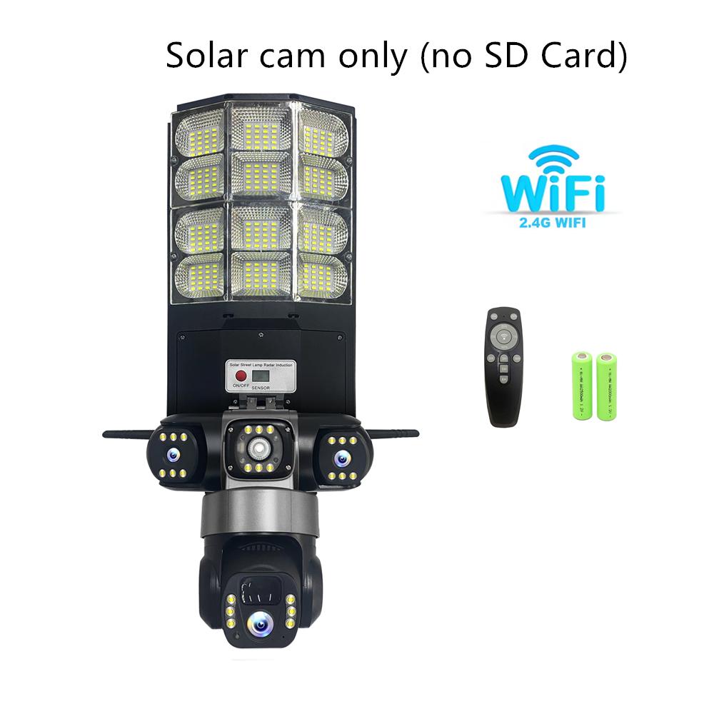 

Solar 4G Street Light Camera, 10X Zoom, 3-Lens Recording, Humanoid Tracking, Outdoor Camera Lamp, Remote Control, Waterproof Design Wifi Version