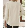 Spring/Summer Women's Plus Size V-Neck Solid Color Loose Fit Shirt