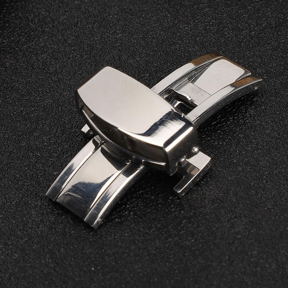 Stainless Steel Wear Resistant Watchband Buckle Watch Strap Clasp Replacement Accessory(14MM )