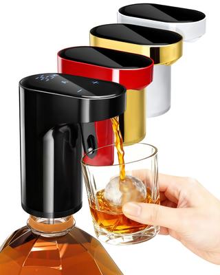 Elektrischer Whiskey Wein Karaffe mit Passformen und Automatischer Messung Einstellbare Kapazität Digitale Whiskey Automatischer Alkohol Geburtstag Tag Geschenk für Frauen und