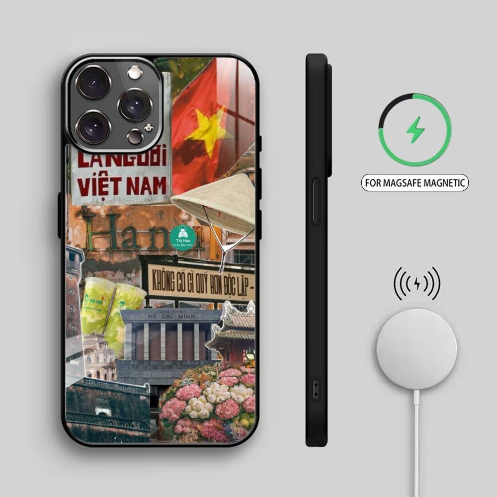V-Vietnam Handyhülle Für iPhone17,16,15,14,13,12,11 Plus,Pro Max Magnetisch Für Magsafe Kabelloses Laden
