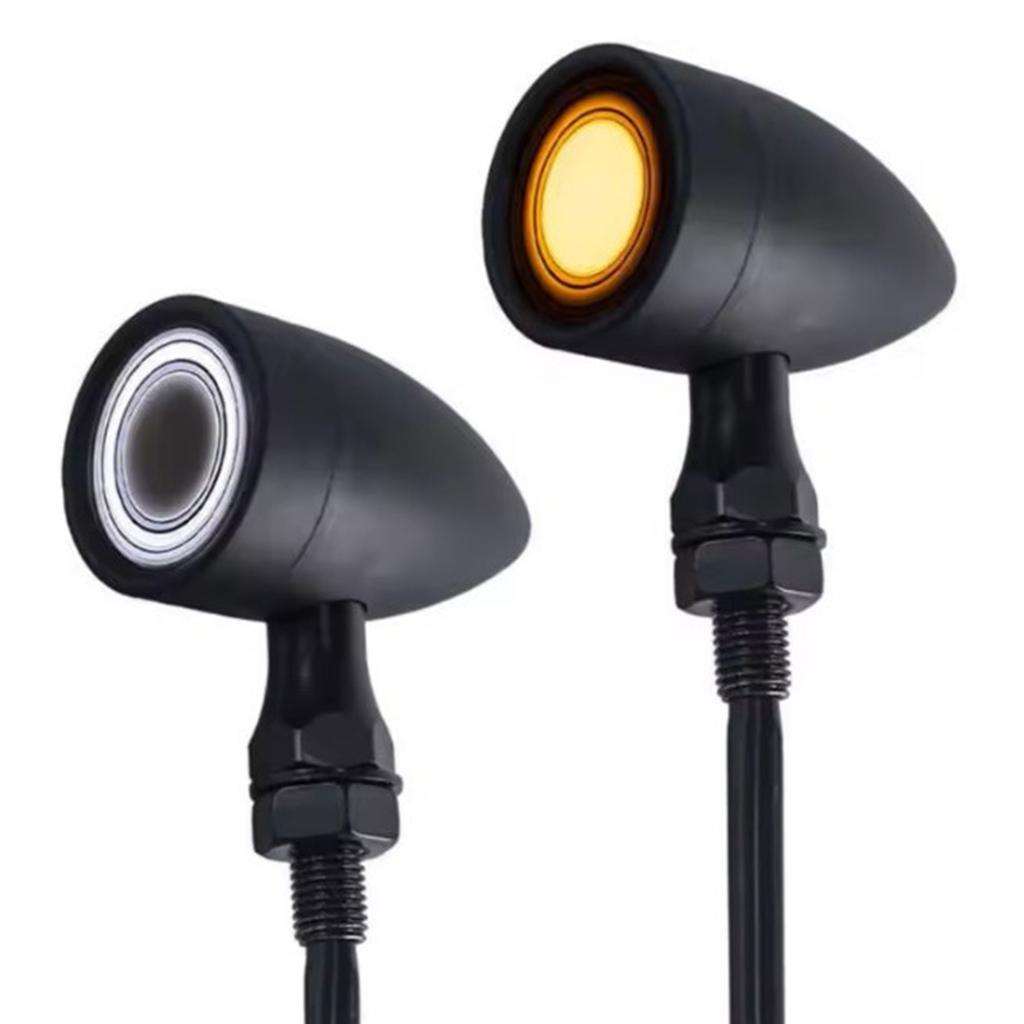 Tool Free Installation Motorcycle LED Turn Signals High Visibility Water Resistant Bright LED Turn Lights for Bikes