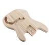 PB T02 Unfinished Electric Guitar Body Sycamore Wood Blank Guitar Barrel for PB Style Bass Guitars DIY Parts