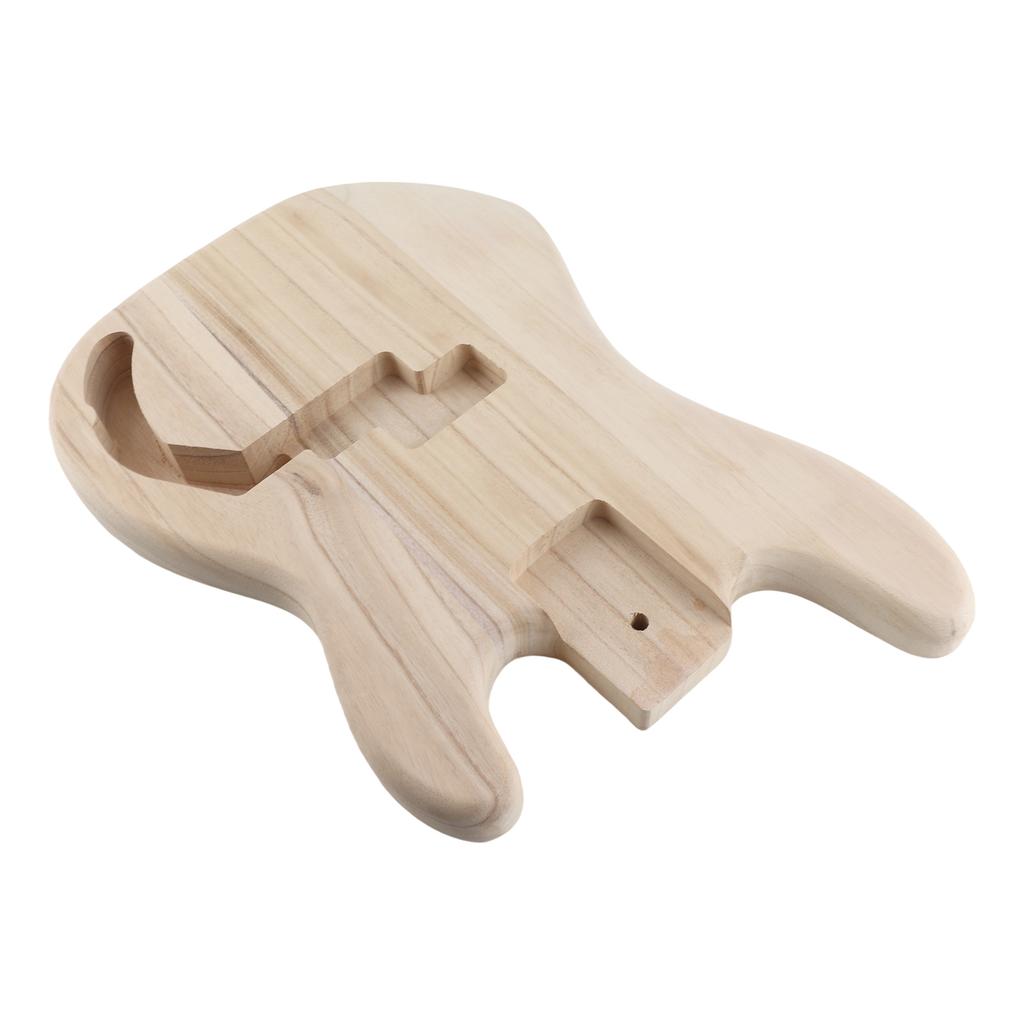 PB T02 Unfinished Electric Guitar Body Sycamore Wood Blank Guitar Barrel for PB Style Bass Guitars DIY Parts