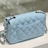 Women's Bag 2025 New Style Fashionable  Ring-grid Chain One-shoulder Cross-body Classic Lock-locking