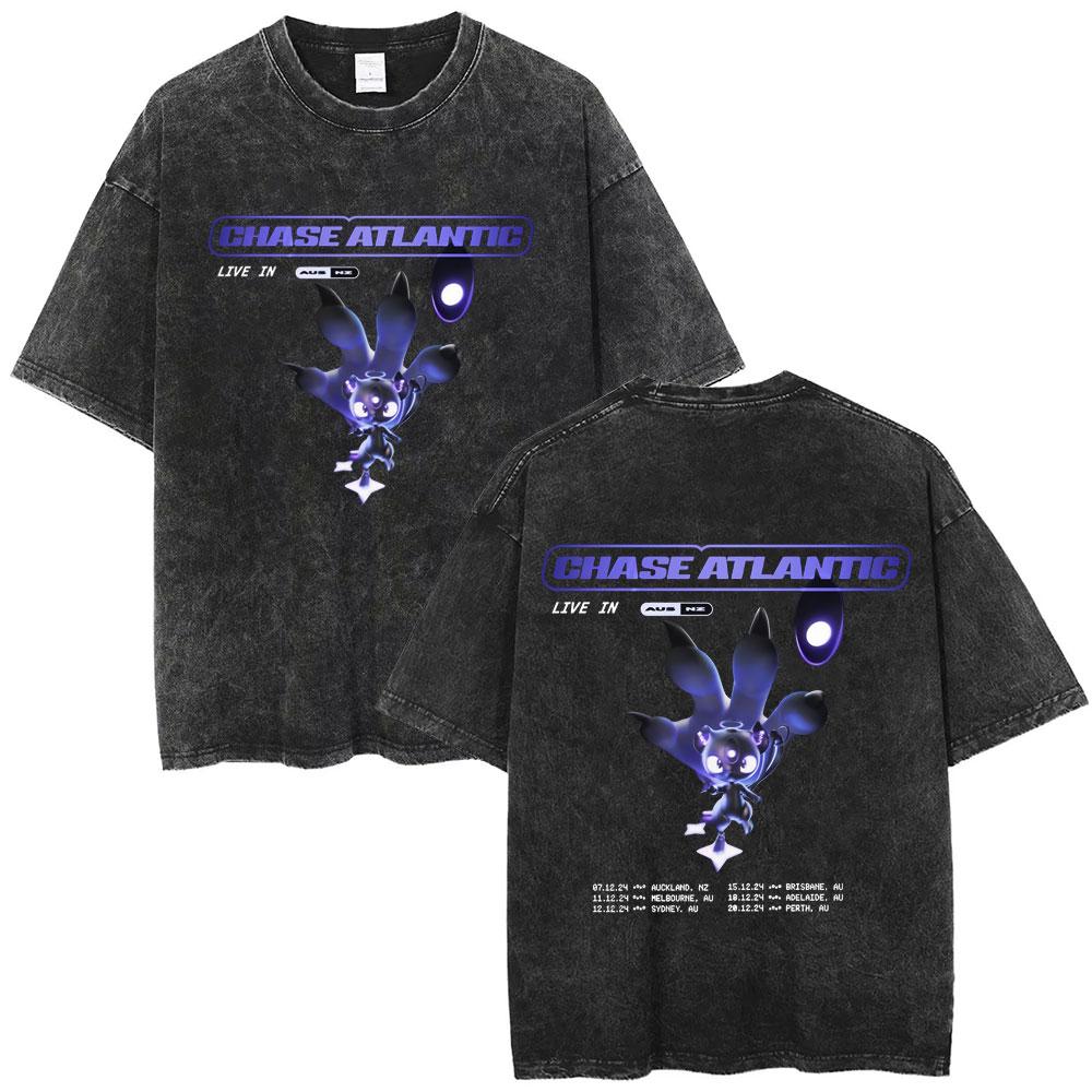 Retro Washed Chase Atlantic Beauty in Death UK Tour T Shirt Men Women Alternative RB Rock Tshirt Casual Cotton Vintage Tshirt S