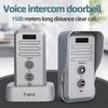 1-2 Mile Range 3 Volume Levels Rechargeable Voice Intercom Doorbell Wireless Doorbells Waterproof Electronic Intercom System