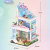 Mini Blocks Cabin Architecture Flower House Cake Coffee Shop Building Bricks Diy Toys For Boy Gift Girl Present New Year