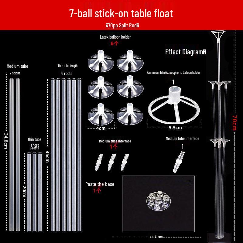 Transparent Balloon Holder Stand for Wedding & Party Decorations
