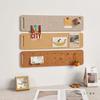 Felt Wall Display Rack with Hooks & Cork Board - No-Drill Message Board for Photos & Kinder Art
