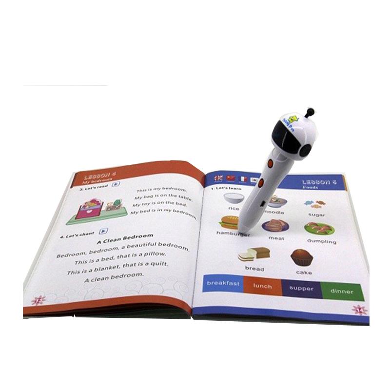 Electronic Baby Toys Fashionable Recording Pen and English Talking Pen Book Children Learning 3 Books for Kid белый