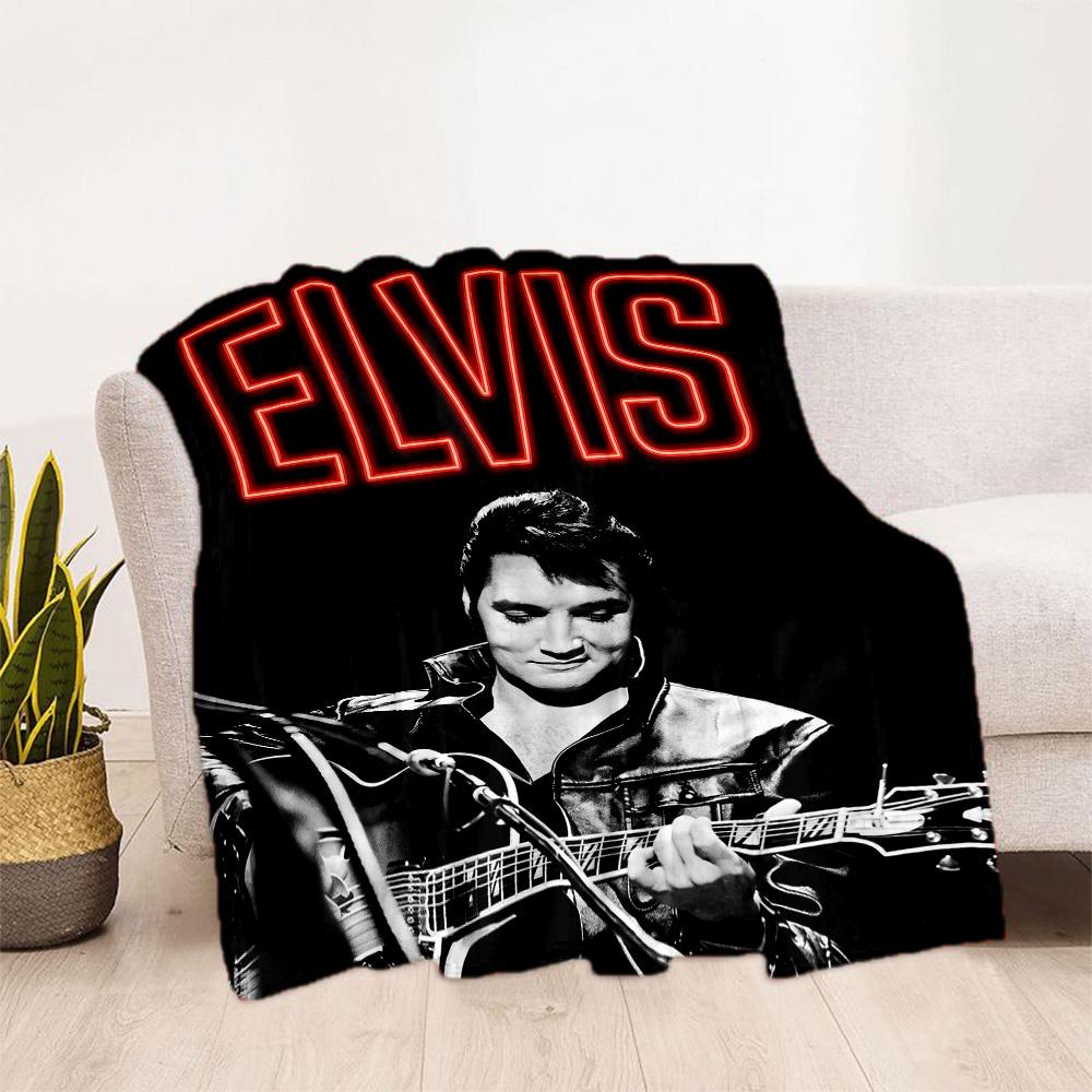 Elvis Presley Performance Blanket Comfortable Perfect for Seaside Office Chair Chair All-Season Use Modern Style Perfect Gift for Relatives and Friend