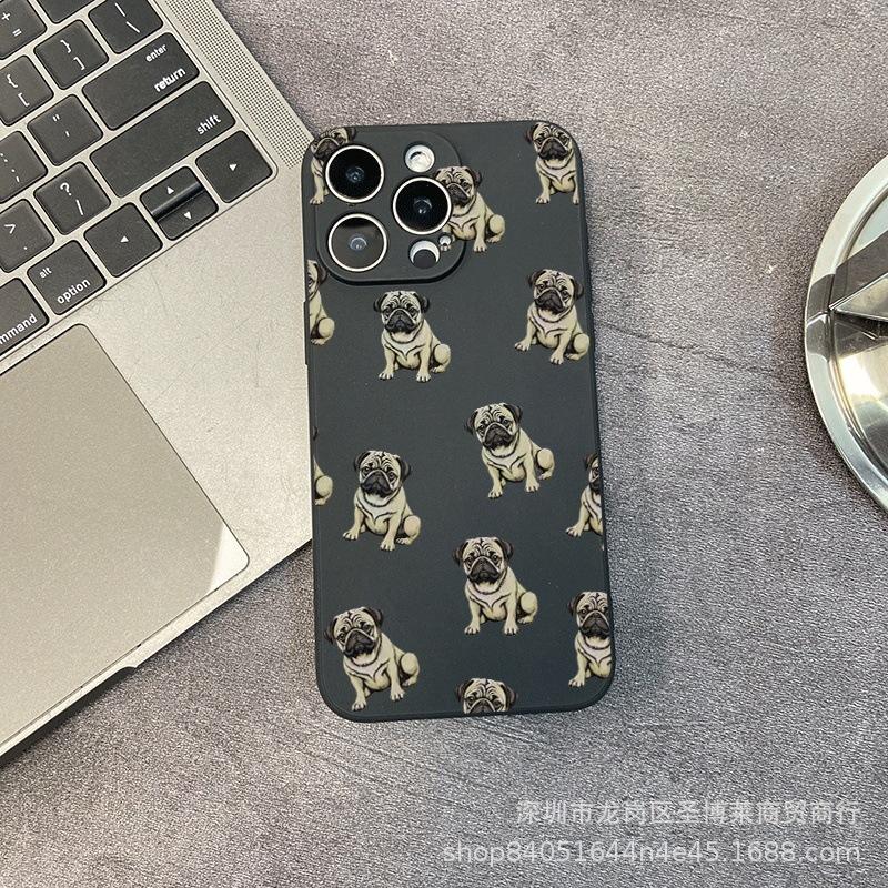 Full screen puppy suitable for iPhone15 mobile phone case 14PROMAX all-inclusive 13/11 anti-drop 16/15 protective case 17