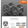 Zhongaoda Adjustable 20kg Painted Olympic Barbell & Dumbbell Set