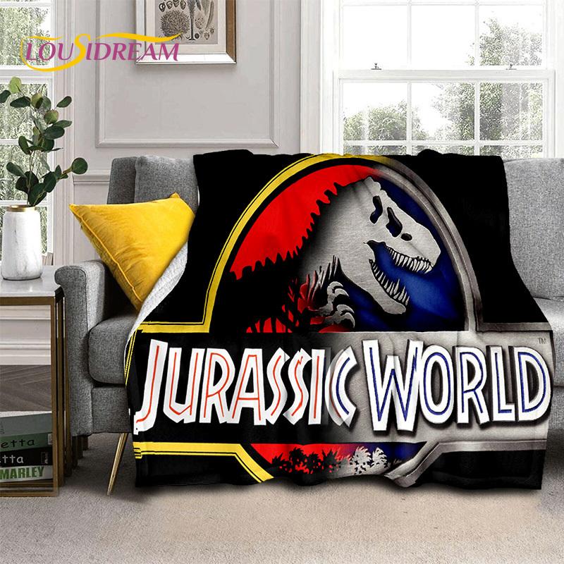 3D Cartoon Jurassic Park Dinosaurier Dino Weiche Flanelldecken, Überwurf Decke Bequeme Decke für Picknick Betten Zuhause Schlafzimmer Kinder