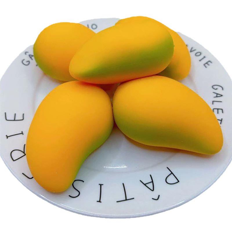 Mango Squeeze  Toy Soft Slow Rising Stress Relief Fidget Toy Cute Fruit Style for Desk Decor Birthday Gifts for Teens