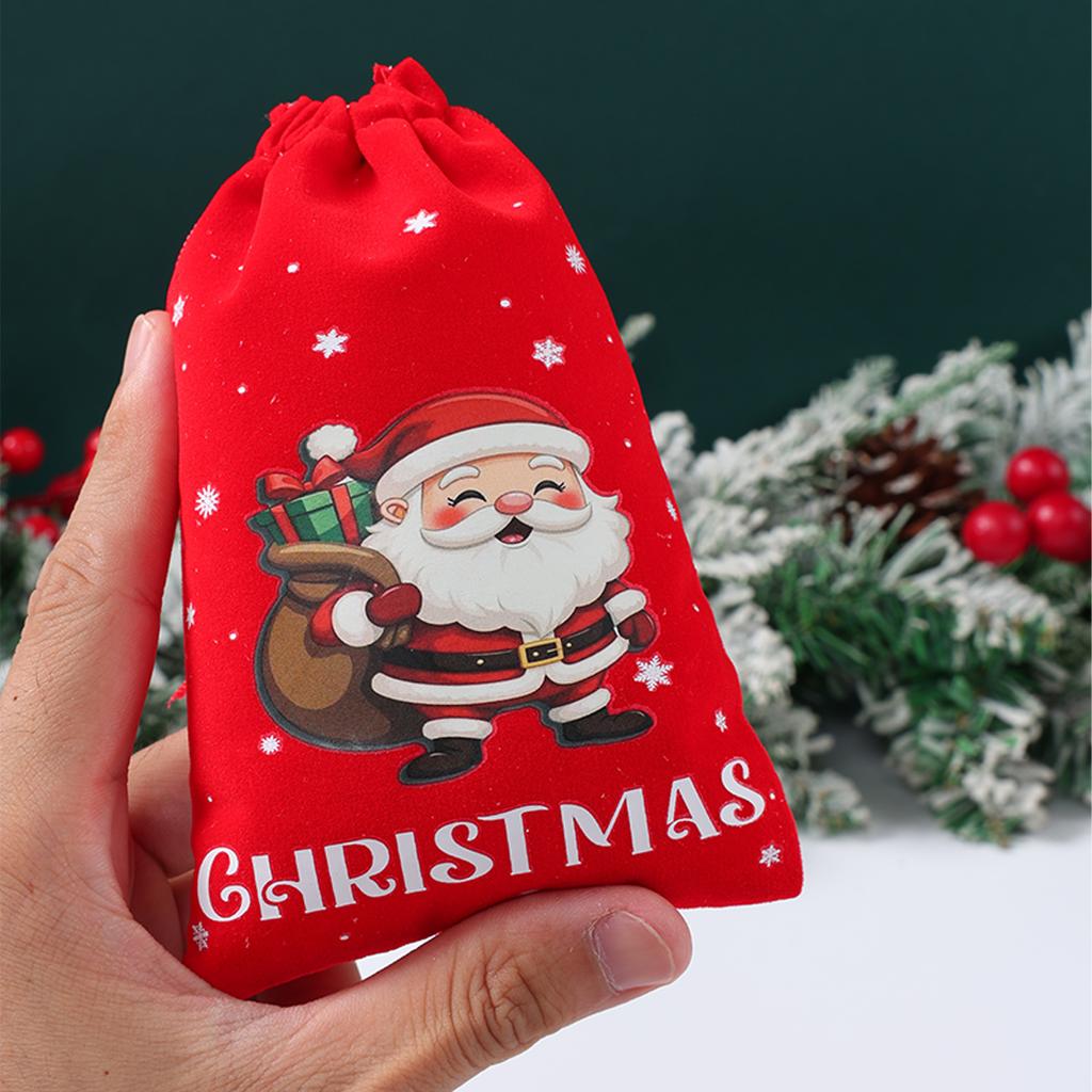 Christmas Gift Bags Merry Christmas Decorations for Home 2025 Xmas Gifts Candy Cookie Packaging Bags Navidad Natal New Year 2026