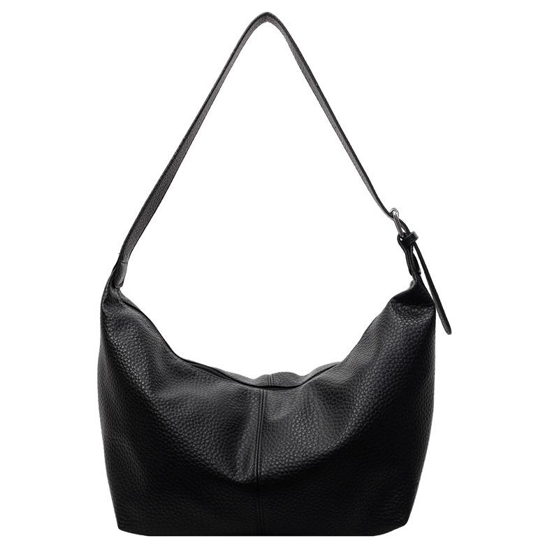 Premium messenger bag women's 2025 new retro niche large-capacity simple shoulder dumpling bag
