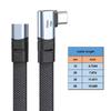 PD240W Fast Charging Line USB C to Type C Cable Quick Charging Right Angle Wire 90 Degree Data Cable