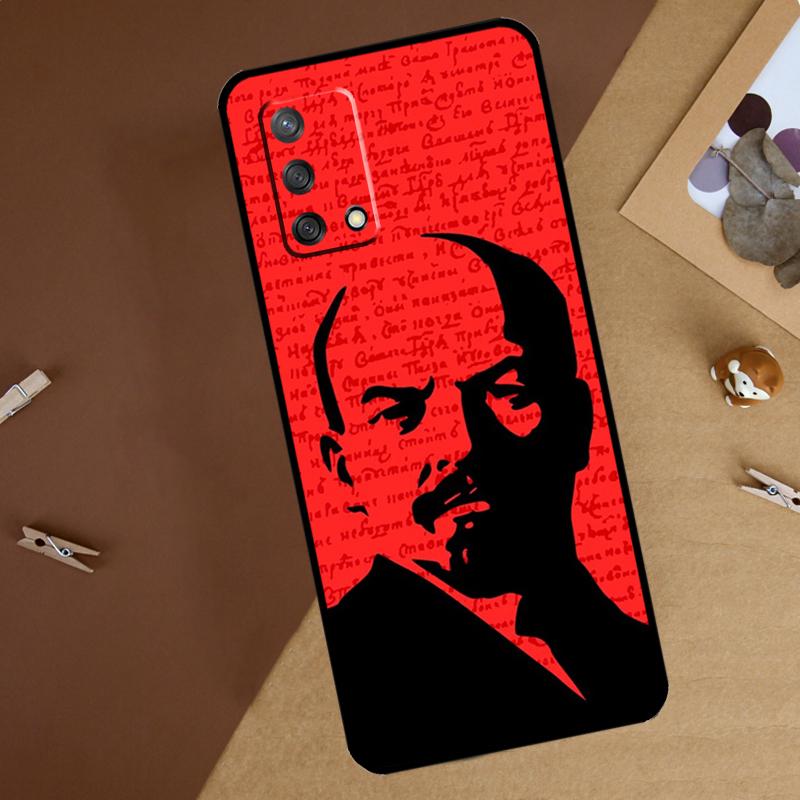 Lenin Soviet Union Flag For Oppo A60 A40 A80 A74 A94 A54 A18 A38 A58 A78 A98 A16 A76 A96 A15 A57S A17 A77 Phone Case