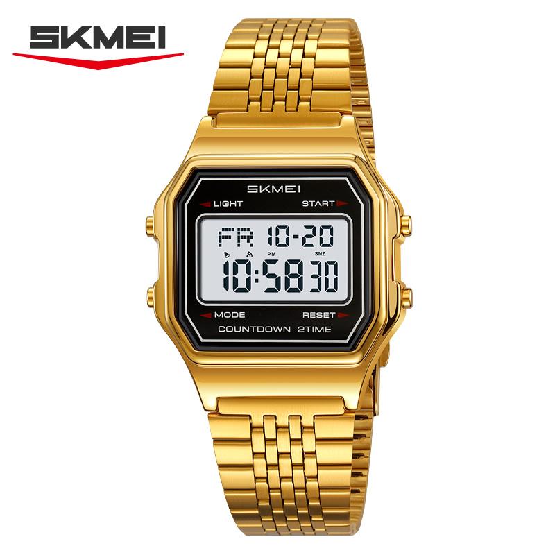 SKMEI 2465 Luxury Digital Watch for Men Women Unisex Electronic Mens Wristwatches LED Display Outdoor Sport Reloj Hombre