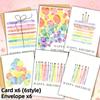 11 Watercolor Birthday Greeting Cards With Envelopes, Premium Paper, Suitable For Parties, Birthday, For Family, Friends, Lovers
