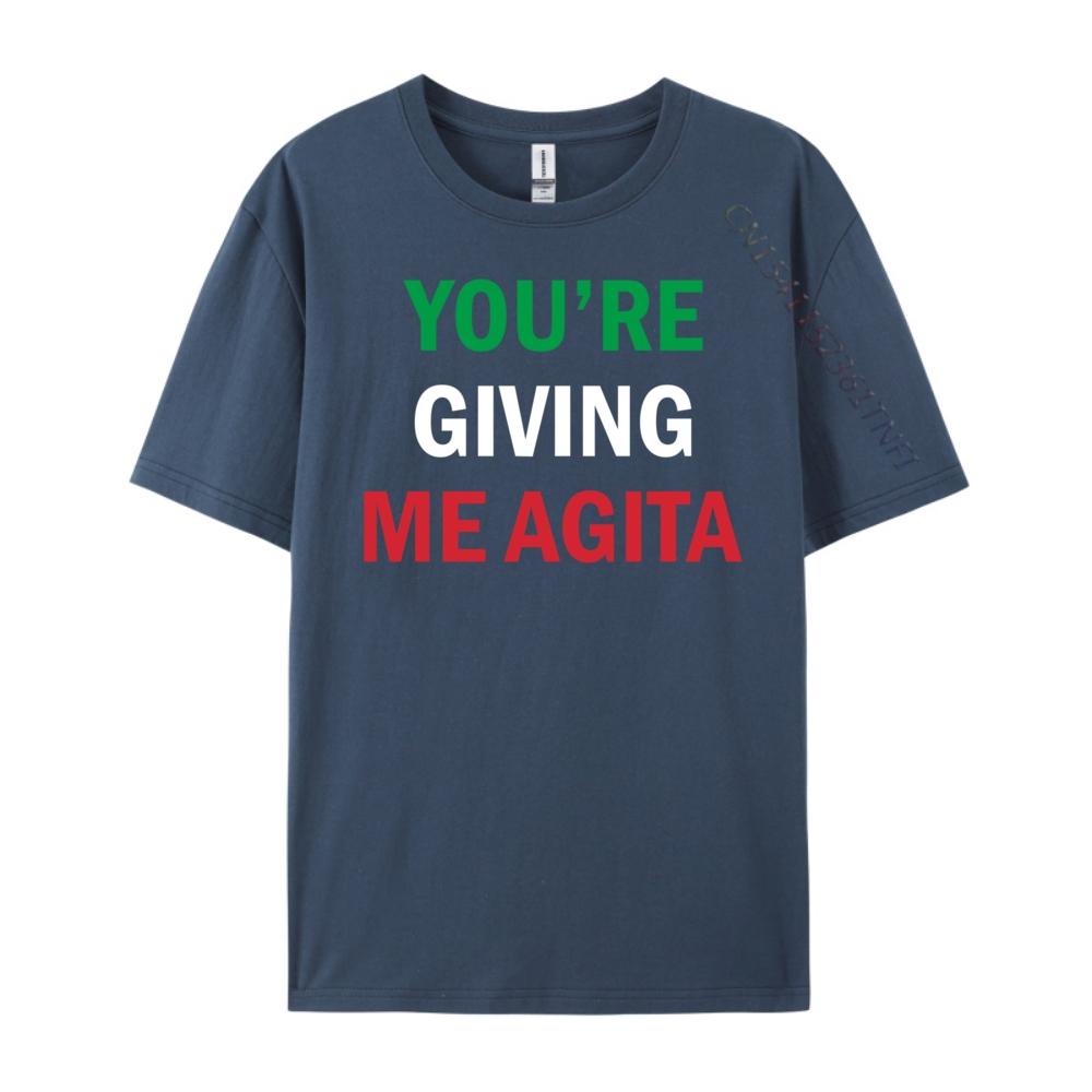 Funny Italian Sayings Quotegiving Me Agita Funny Italian Sayings Quote Fashion T Shirt Men Men Short Sleeve Tee