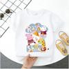 2026 New Edition Peppa Pig Kids' Pure Polyester Short-Sleeved Boys' Sportswear Girls' Casual Top Cartoon Print Summer T-Shirt