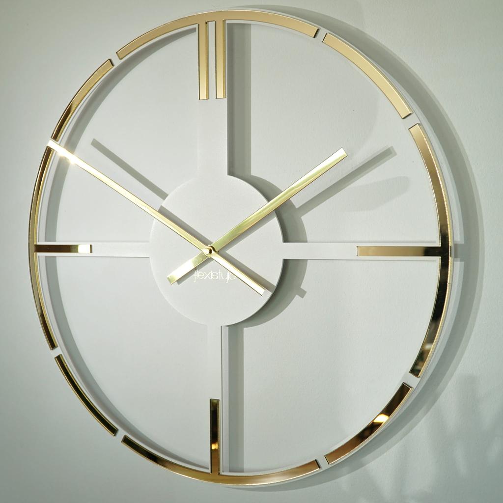 Light Gold Metal Wall Clock