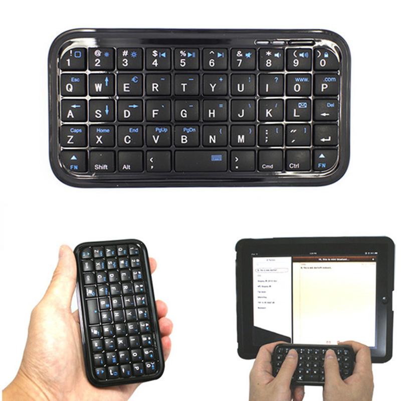 Mini Rechargeable Type-C Bluetooth 3.0 Keyboard Slim Wireless Pocket Keypad Portable 49 Keys Keyboard For Tablets Smartphones