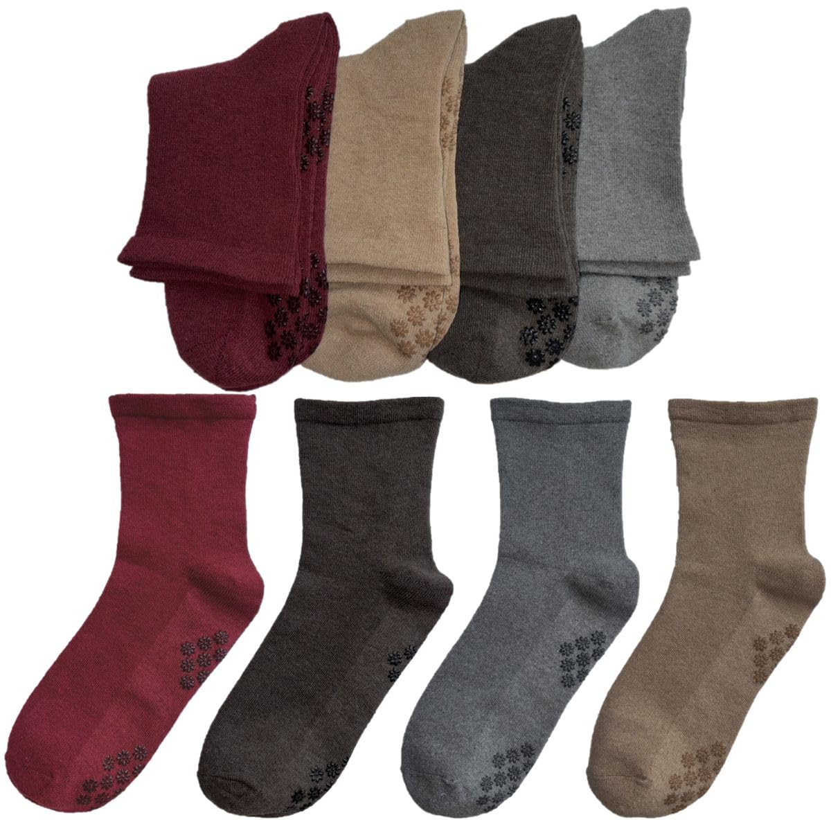 

Носки-гольфы NAKAMAJITA со свободными эластичными манжетами и набором размеров, осенние носки для ухода за больными для учреждений по уходу и хлопковой смесью, нумерованная расцветка, женские