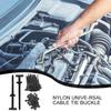 Universal Nylon Cable Tie Buckle Auto Fastener Screw Replacement Clip Car Trunk Engine Guard Panel Wire Management Secure