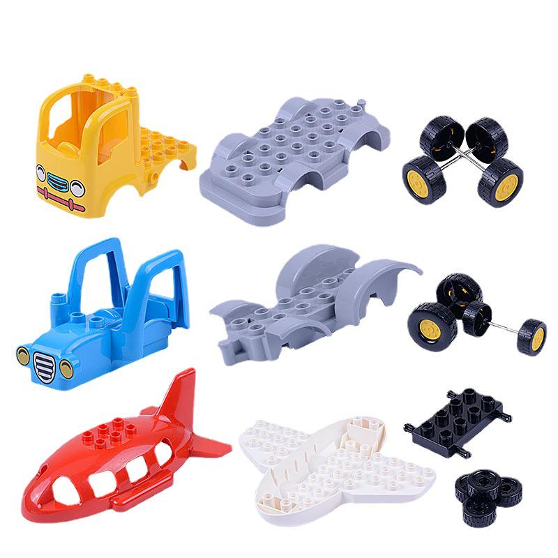Gergely Large Particle Car & Airplane Model Interlocking Building Blocks Accessories
