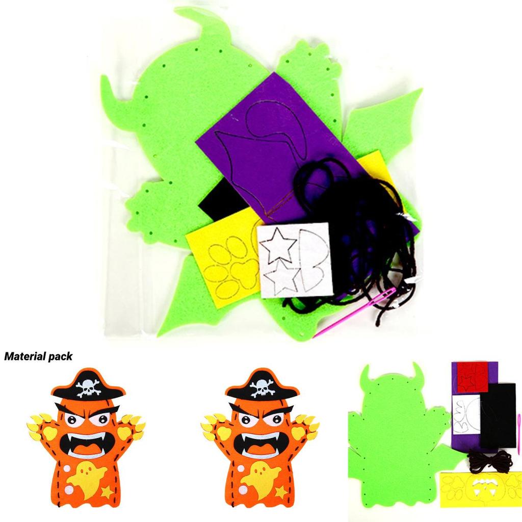 Halloween Puppet Gift For Kids Handmade Diy Material Pack For Kindergarten Dress Up Props