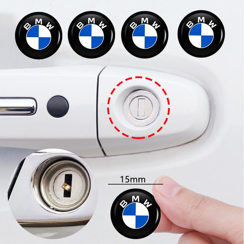 Car Door Lock Keyhole Protection Sticker Door Lock Hole Cover Stickers For BMW E46 E90 E60 F30 F10 E39 E36 F20 E87 E90 E70 E91 E